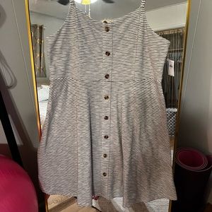 NWT- Old Navy striped dress with buttons.
